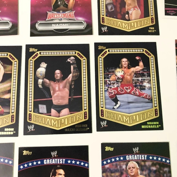 2014 WWE  Topps Lot of 22 Wrestling Cards Championship Contenders Wrestlemania - Picture 7 of 16